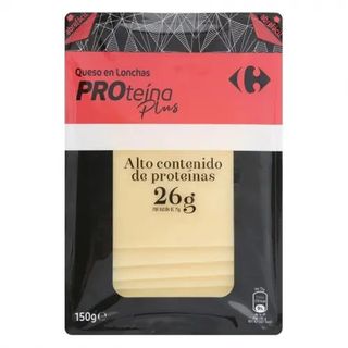Queso en Lonchas Proteína Plus Carrefour 150 Gr.