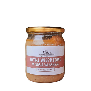 Bitki wieprzowe w sosie własnym (z szynki) 540 ml - 270 g mięsa