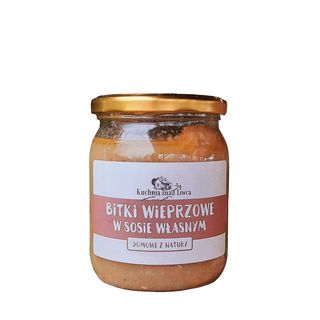 Bitki wieprzowe w sosie własnym (z szynki) 540 ml - 270 g mięsa