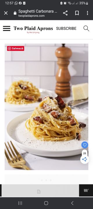 Paste carbonara