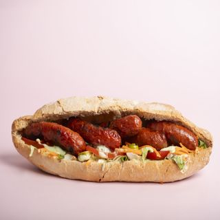  Menu Bocadillo Saucisses Viandes + Dessert   