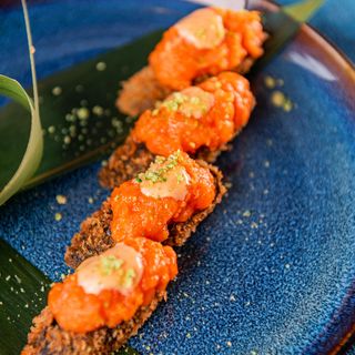 Hoso in tempura salmone spicy - 8 pezzi