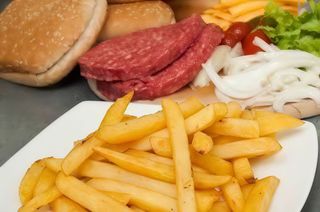 Plato combinado de Hamburguesa