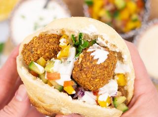 Hamburguesa Pita Falafel