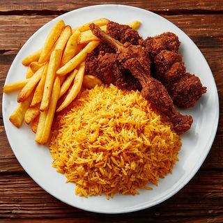 Half Chips, Half Pilau Plus Offals