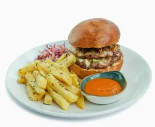 Double Cheese Burger.