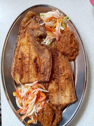 Attieké & Poisson Sole Frit
