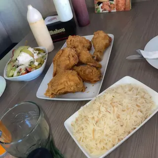 Menú pollo frito (6 uds.)