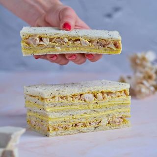 Pollo al curry y queso