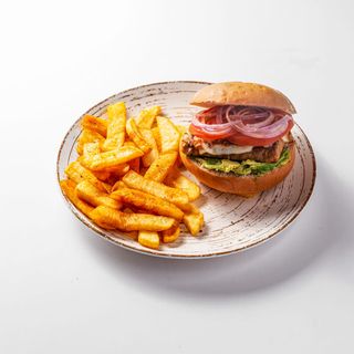 Hamburguesa Simple El Caprés