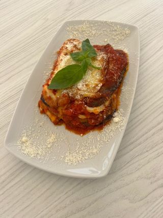 Parmigiana di melanzane - una porzione