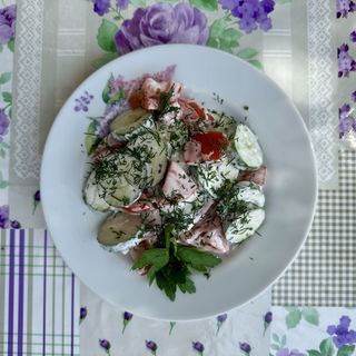 Огородный из свежих овощей