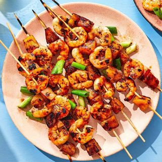 Shrimps and Plantains Kebab