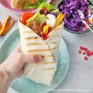 Rollo amerykański falafel