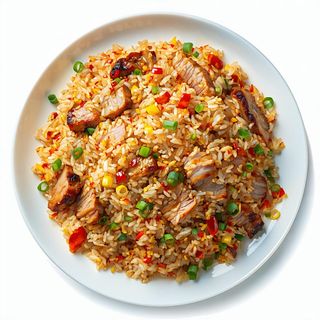 63. Riso saltato con maiale