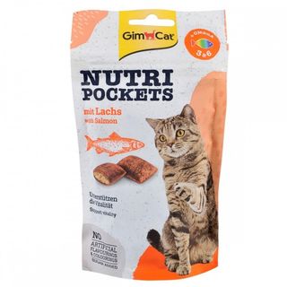 Nutri Pockets для котів Лосось +Омега 60г