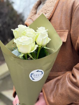 თეთრი ვარდი (5ტოტი)