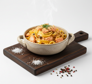 Tagliatelle con salmone