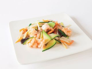 W105 - Gamberi con verdure