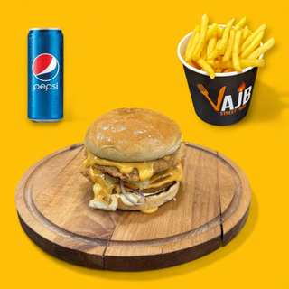 Double Chicken Burger obrok