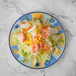 ensalada con gambas