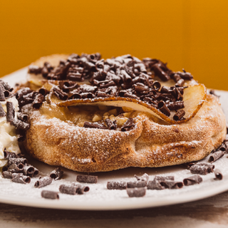 Focaccina con mascarpone e crema al caffè