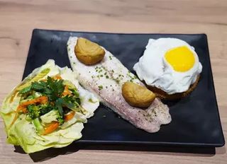 Filet De Daurade Vapeur Champignon Noir