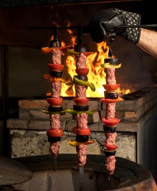 Люля-кебаб с овощами