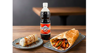 PITA KRAFT CHICKEN GYROS L + CELESTYNKA COLA + BAKLAWA KOKOSOWA
