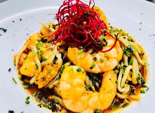 Ensalada gourmet de langostinos