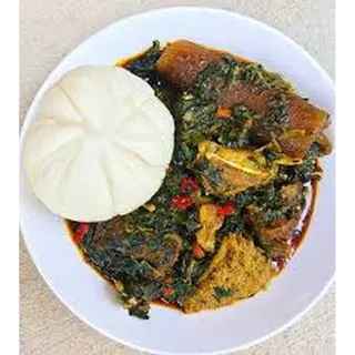 Afang Soup, 2 Meat & Any Swallow of Choice