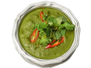 Зелений карі з куркою і баклажаном (320g)