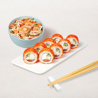 Бизнес-ланч Морской M с клюквенным морсом (382г)