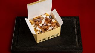 Patatine fritte con guanciale croccante