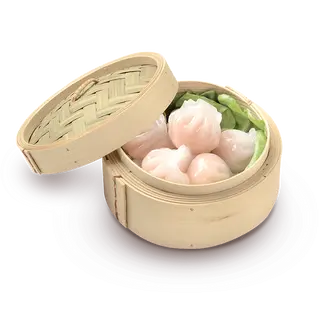 22. Dimsun de langostinos al vapor (4 pzs.)