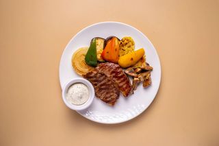 Мясо гриль из телятины.