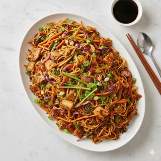 Kottu con verdure e pollo