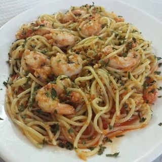 Spaguetti con gambas