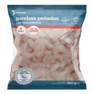 Gamba Pelada Mediana Bolsa 360 Gr.