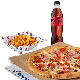 Mediana + 2 bebidas + patatas