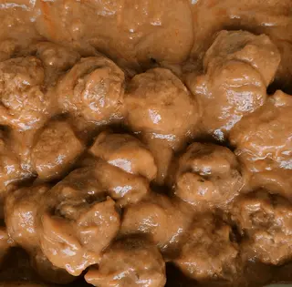 Albóndigas de ternera en salsa (5 uds.)