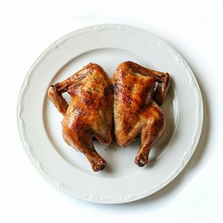 Pollo cotto a legna - porzionato per due persone