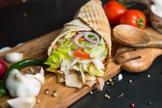 Shaorma dietetică de pui