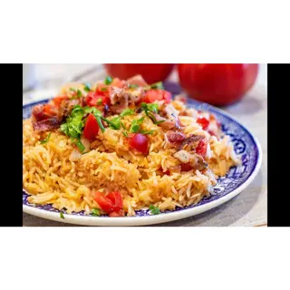 Vegetable/Rice  with Tomato Concasse and Pawpaw Fruit