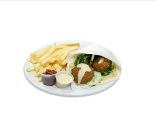 Plato de falafel