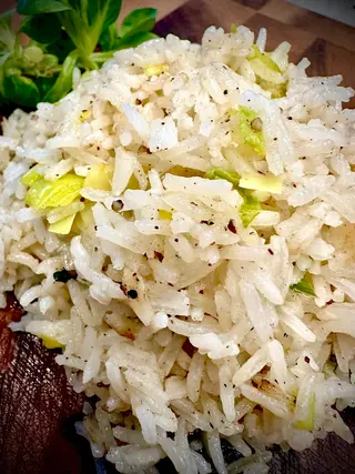 Orez basmati cu praz