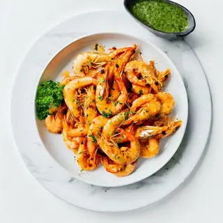 Tequila prawns