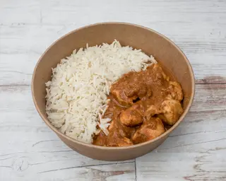 Pollo Tikka masala con arroz