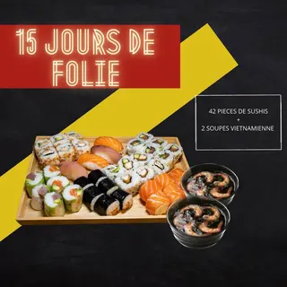 Assortiment de 42 pcs + 2 soupes vietnamiennes