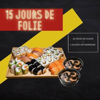 Assortiment de 42 pcs + 2 soupes vietnamiennes